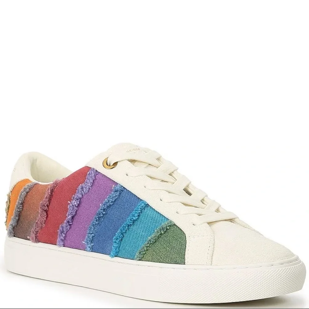 NWT: Kurt Geiger Women’s Lane Strip Sneakers - Picture 1 of 7
